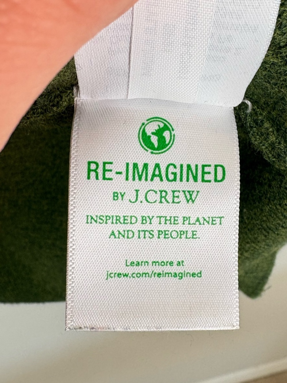 J. Crew Forest Green Crewneck Cardigan Cotton/Wool/Poly blend size Small - Picture 6 of 13